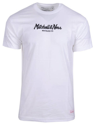 Koszulka T-Shirt Mitchell & Ness Printscrip Tee white