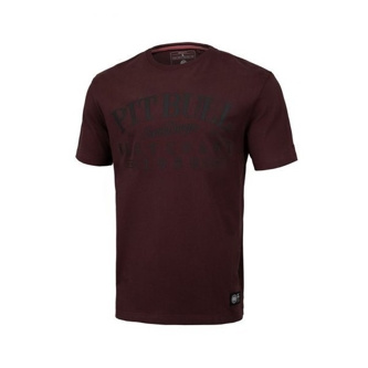 Koszulka T-Shirt Pit Bull Regular Fit 210 Oldschool Logo burgundy