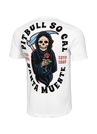 Koszulka T-Shirt Pit Bull Santa Muerte white