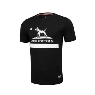Koszulka T-Shirt Pit Bull Slim Fit Lycra Cal Flag black