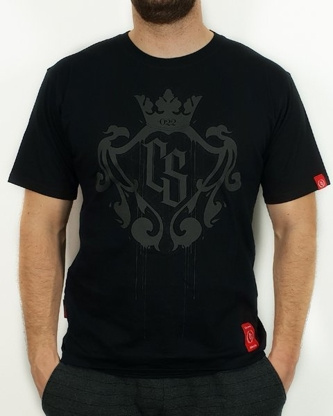Koszulka T-shirt Ciemna Strefa RPK CS Duży Herb black/black