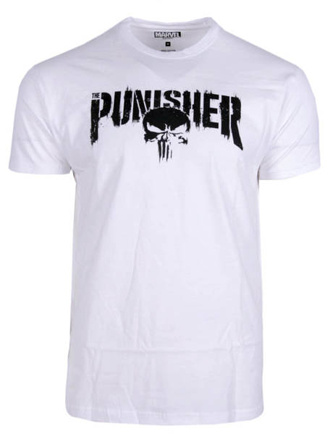 Koszulka T-shirt MARVEL Punisher big logo white
