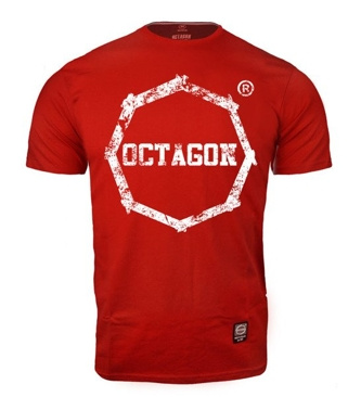Koszulka T-shirt Octagon Smash Logo Big red