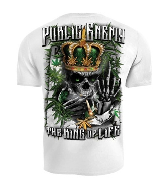 Koszulka T-shirt Public Enemy King of the Life white