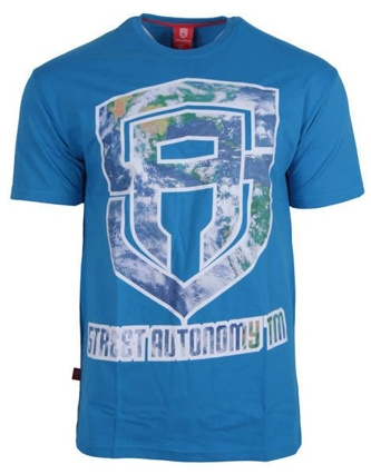 Koszulka T-shirt Street Autonomy Earth light blue