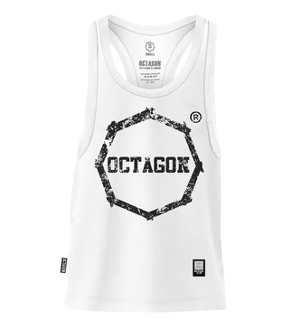 Koszulka Tank Top Octagon Smash Logo white