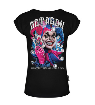 Koszulka damska T-Shirt damski Octagon Miss Joker czarna
