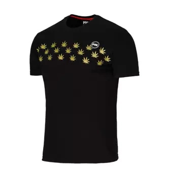 Koszulka męska T-shirt Dudek P56 Ganja czarna