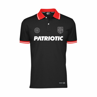 Koszulka polo Patriotic Football Polo black/red