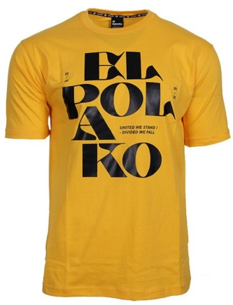 Koszulka t-shirt El Polako Letters yellow