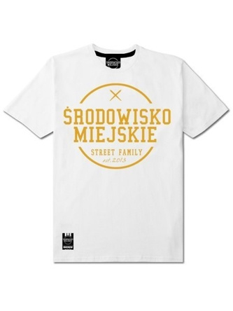 Koszulka t-shirt Środowisko Miejskie Theme white/gold