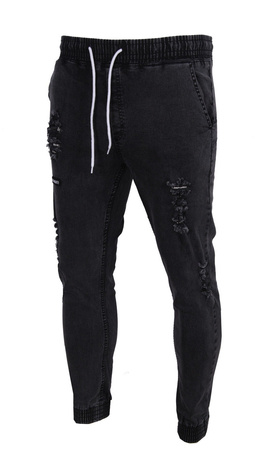 Spodnie Jogger Unisex Diamante Crew Jeans Ripped black