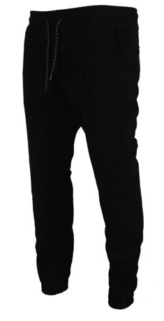 Spodnie jeans jogger Jigga Wear Crown Stich black/red