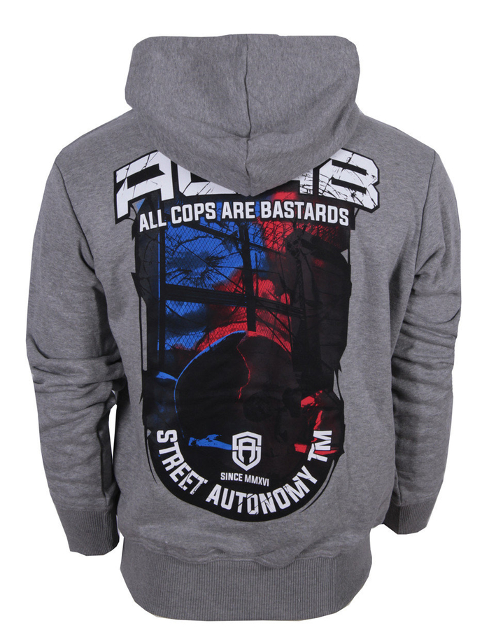 Bluza Street Autonomy ACAB 3 hooded grey