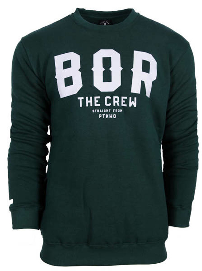 Bluza bez kaptura BOR Borcrew The Crew crewneck green