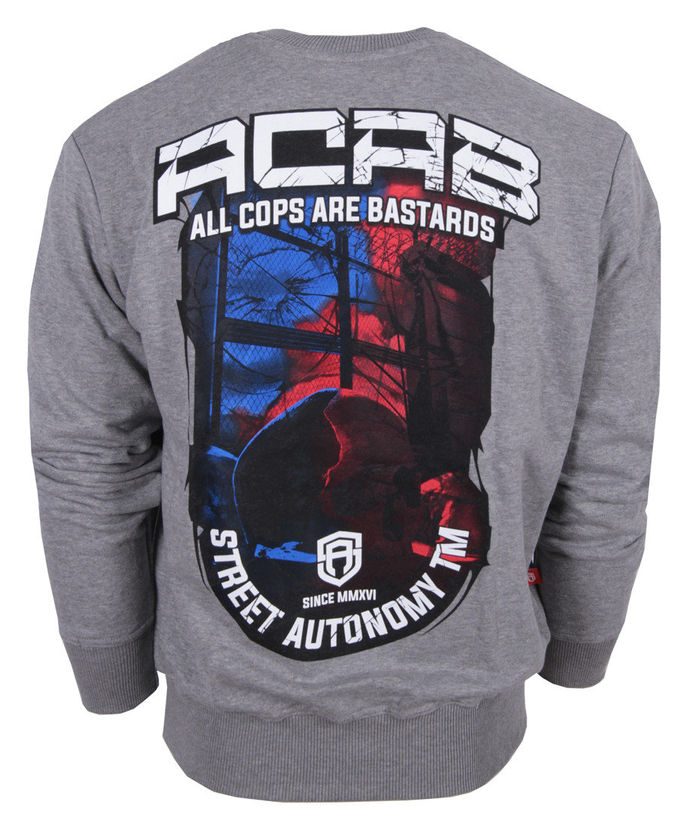 Bluza bez kaptura Street Autonomy ACAB grey