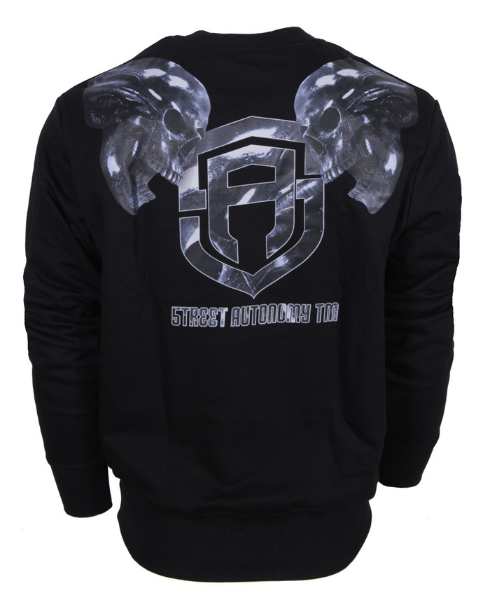 Bluza bez kaptura Street Autonomy Two Heads 2 black/black
