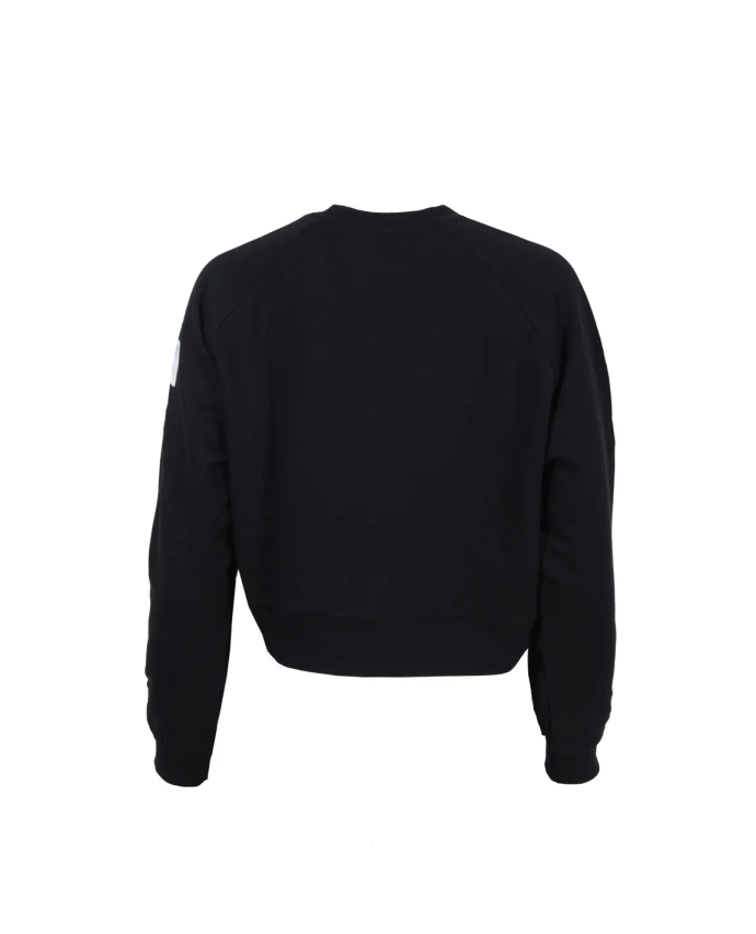 Bluza damska croptop Prosto Klasyk Eve crewneck czarna