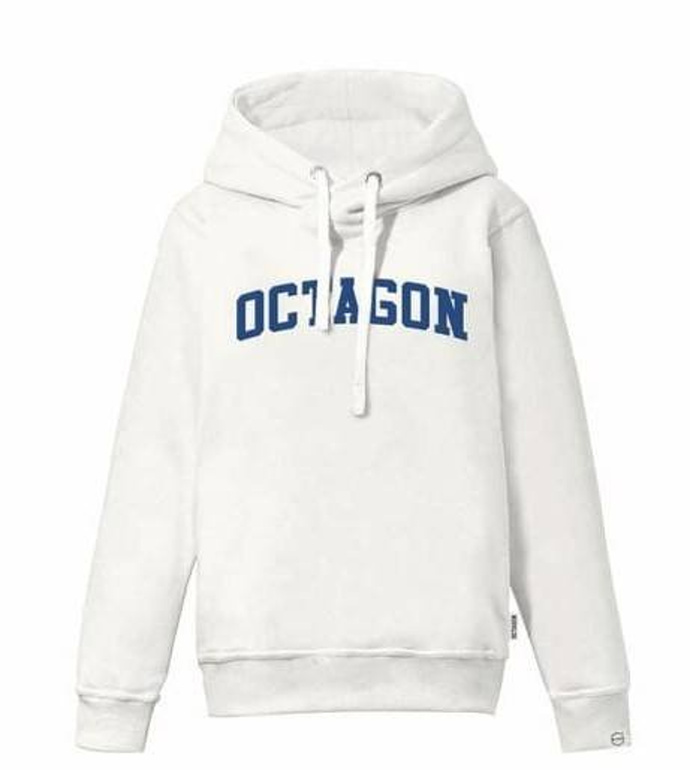 Bluza damska z kapturem Octagon Logo hoodie white