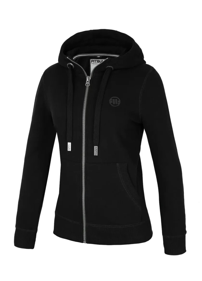 Bluza damska z kapturem Pit Bull Pitbull Hilltop Zip czarna