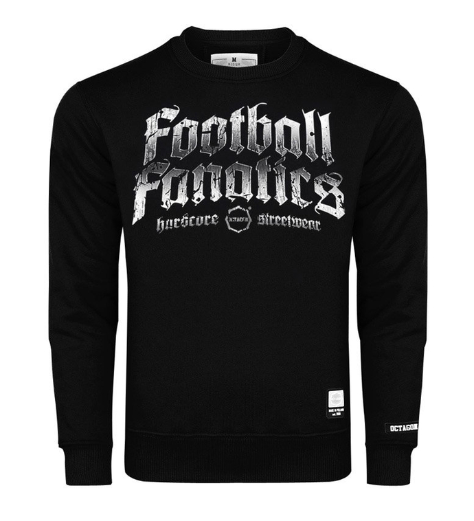 Bluza męska Octagon Football Fanatics crewneck czarna