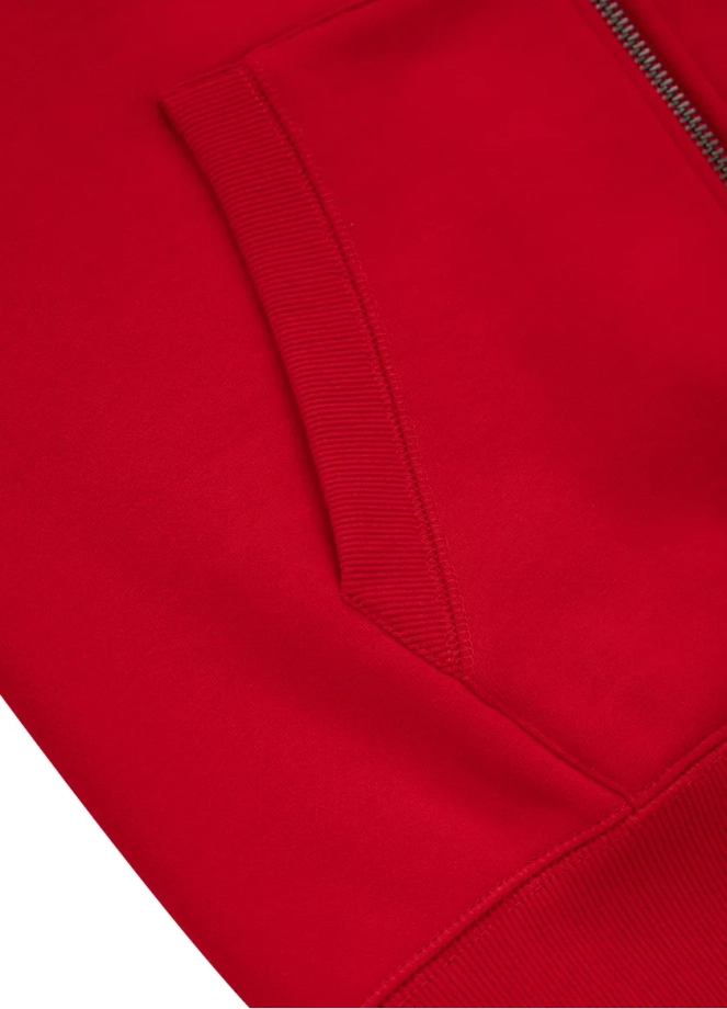 Bluza męska Pitbull Hilltop 23 Pit Bull hooded czerwona