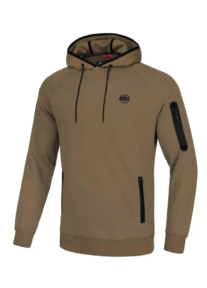 Bluza męska Pitbull Stafford 23 Pit Bull hooded brązowa