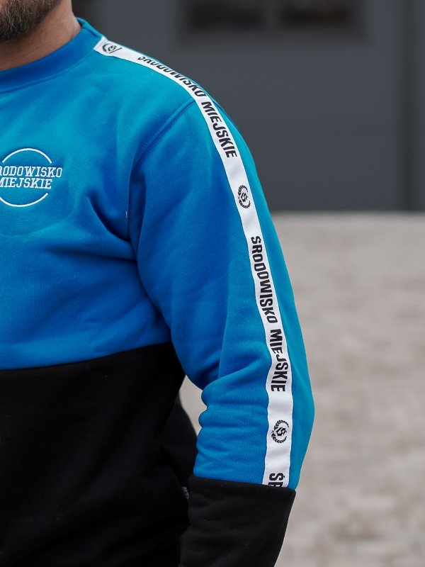 Bluza męska bez kaptura Środowisko Miejskie Classic Small niebieska