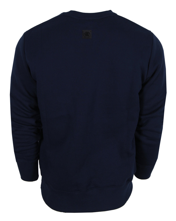 Bluza męska klasyczna DIIL Sticker crewneck granatowa