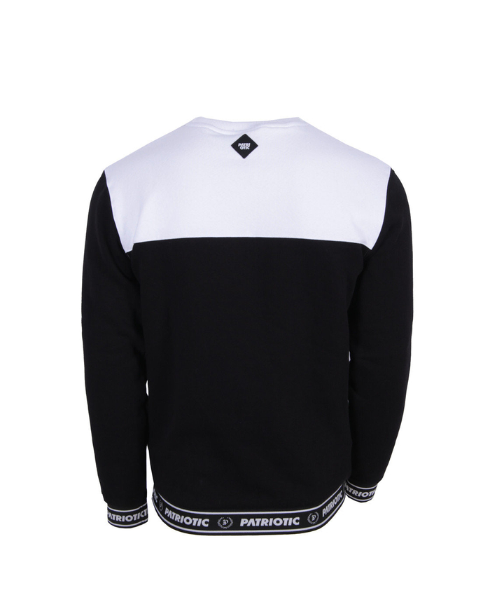 Bluza męska klasyczna Patriotic F-Tripple APP crewneck biała/czarna