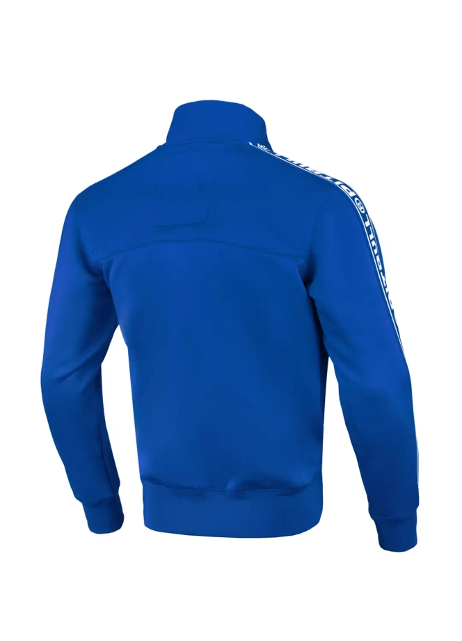 Bluza męska rozpinana Pitbull Pit Bull Tape Logo Trackjacket niebieska
