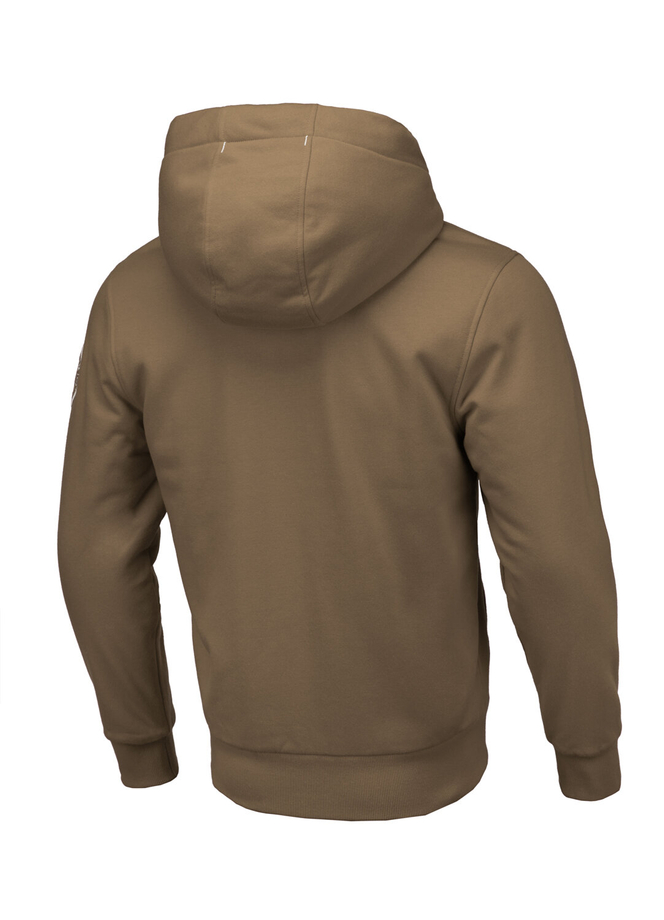 Bluza męska rozpinana z kapturem Pit Bull Sherpa Ruffin brązowa