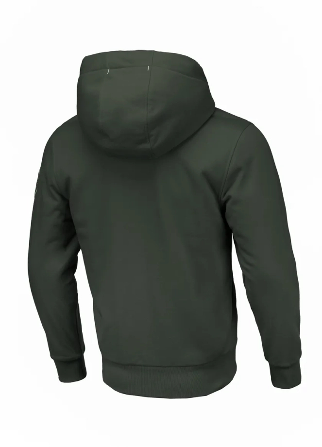 Bluza męska rozpinana z kapturem Pit Bull Sherpa Ruffin zielona