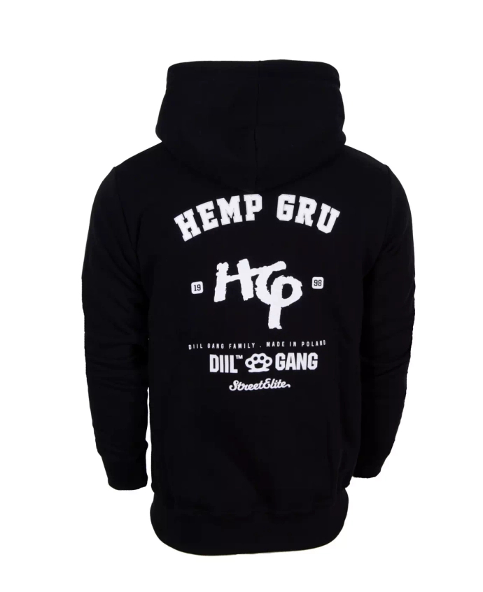 Bluza męska z kapturem Diil ZIP HG DBL796 hooded czarna