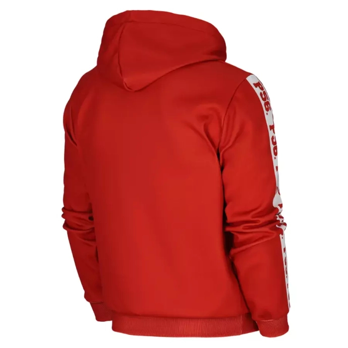 Bluza męska z kapturem Dudek P56 Lion Football czerwona