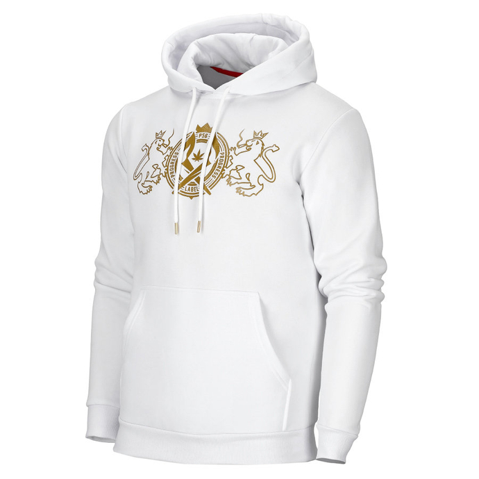 Bluza męska z kapturem Dudek P56 Lions biała