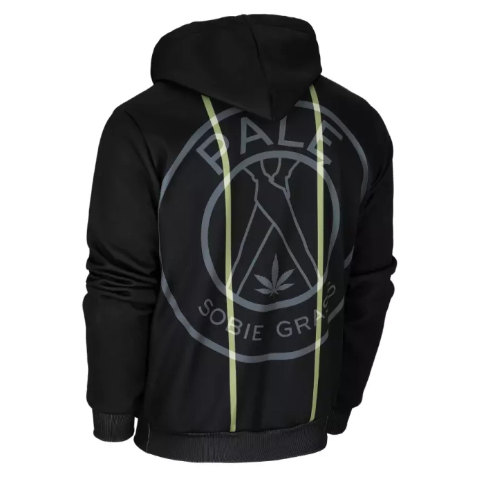 Bluza męska z kapturem Dudek P56 Palę Sobie Grass Football czarna