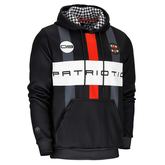 Bluza męska z kapturem Patriotic Epis Motorsport Ogień na tłoki czarna