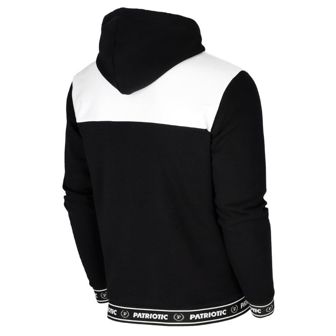 Bluza męska z kapturem Patriotic F-Tripple APP hooded czarna/biała
