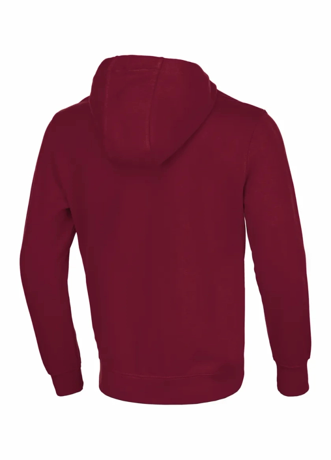 Bluza meska z kapturem Pitbull Pit Bull Hilltop Terry 23 hooded bordowa