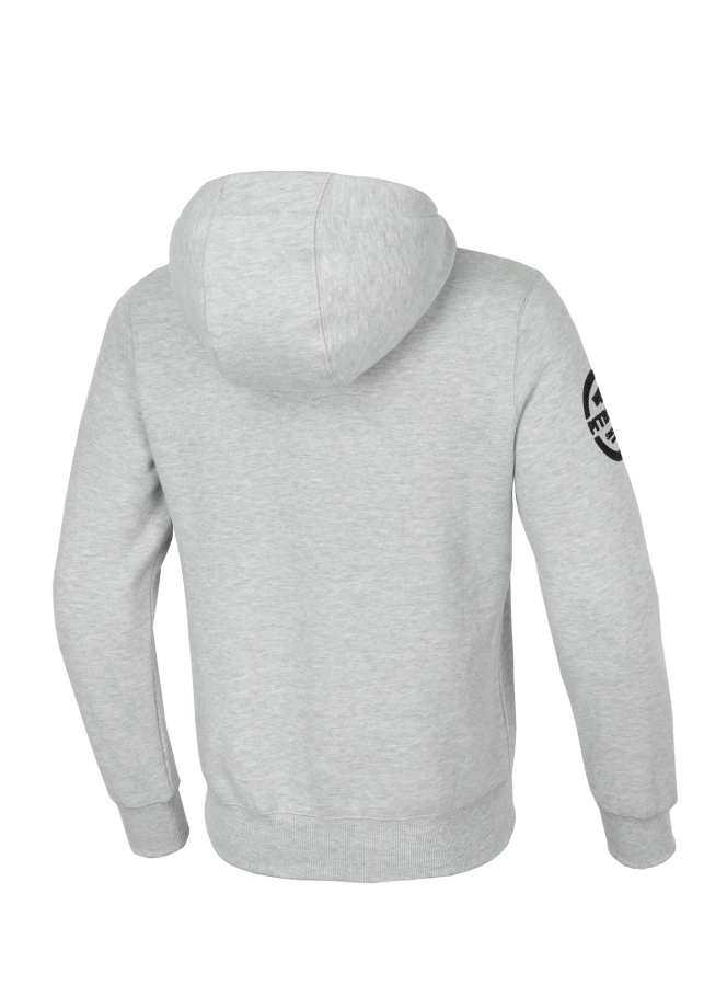 Bluza męska z kapturem Pitbull Pit Bull Sherwood szara