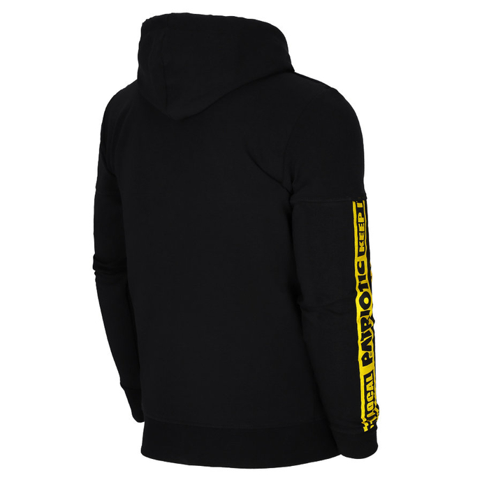 Bluza rozpinana z kapturem Patriotic Yellow Tape hooded black