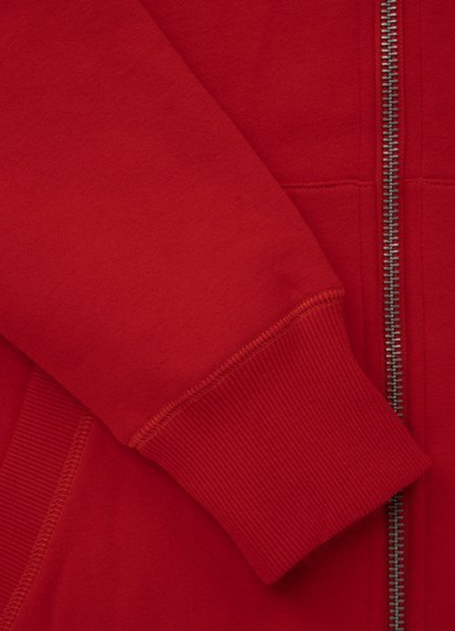 Bluza rozpinana z kapturem Pit Bull Sleeve Old Logo red