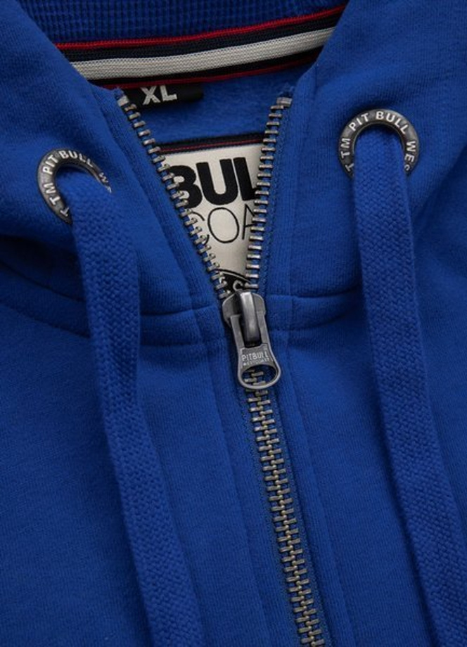 Bluza rozpinana z kapturem Pit Bull Small Logo royal blue