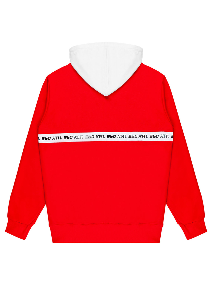 Bluza z kapturem 360 CLTH MR ZIP czerwona