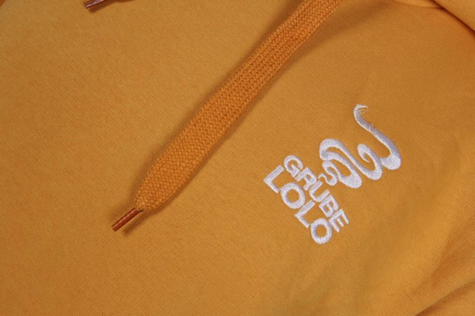 Bluza z kapturem Grube Lolo Classic Logo yellow