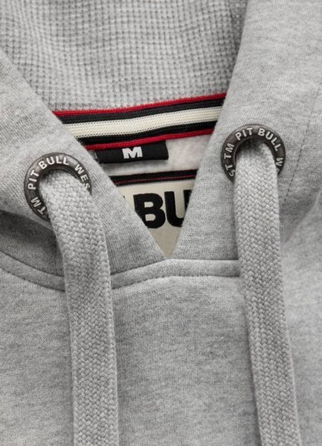 Bluza z kapturem Pit Bull Classic Boxing hooded grey melange