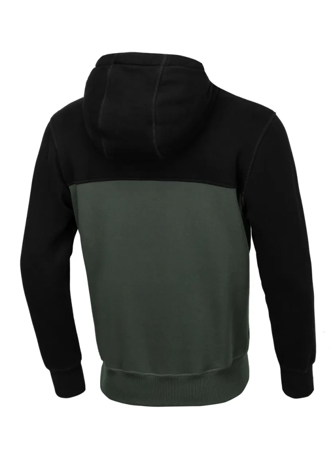 Bluza z kapturem Pitbull Pit Bull Hilltop 2 hooded zielona/czarna