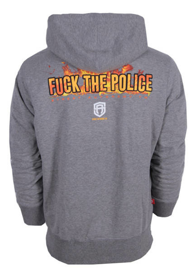 Bluza z kapturem Street Autonomy Fuck 3 grey