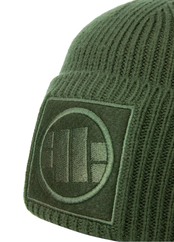 Czapka zimowa Pit Bull Beanie Single Logo zielona